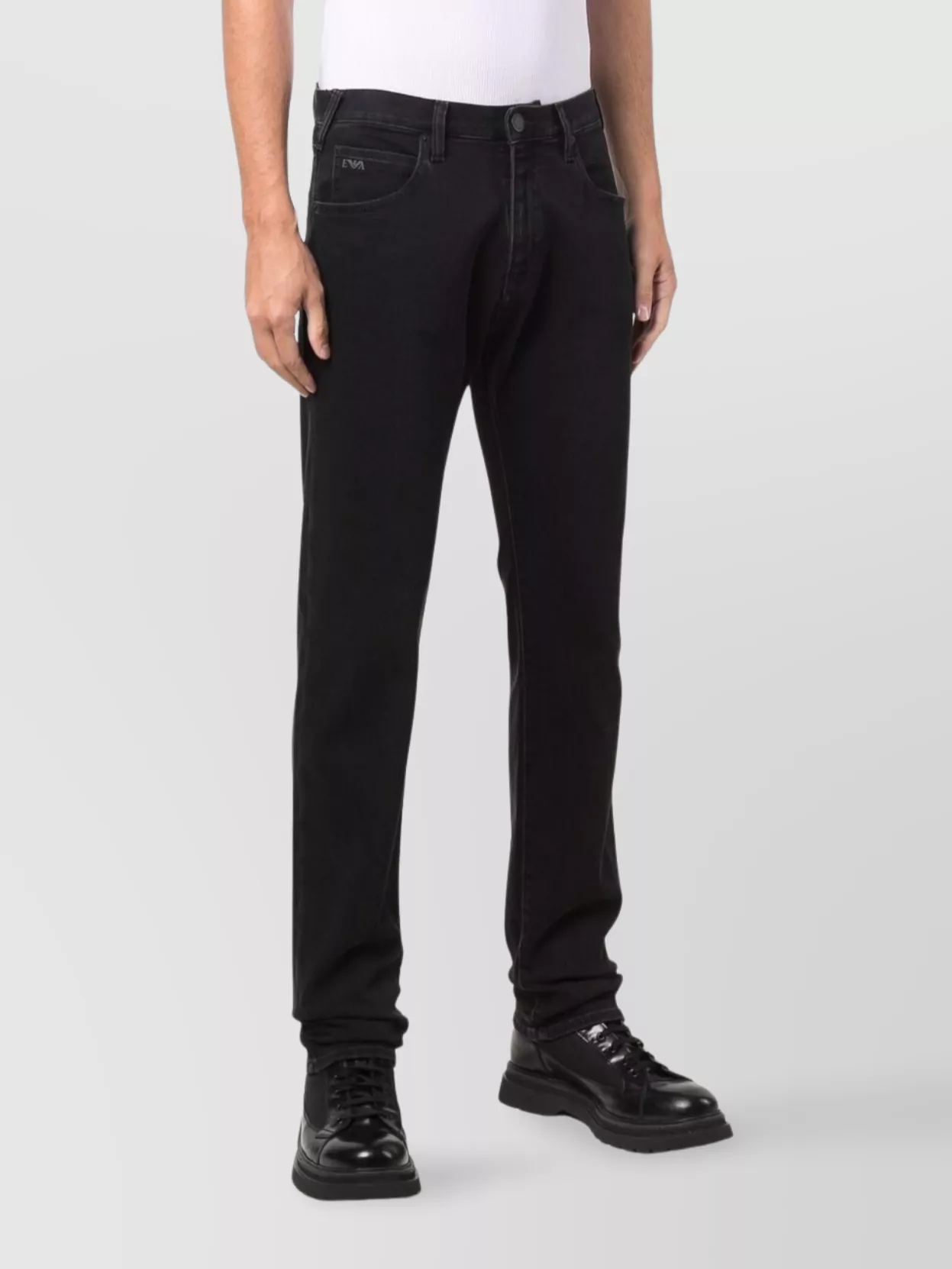 Emporio Armani Denim Low-Rise Straight-Leg Jeans