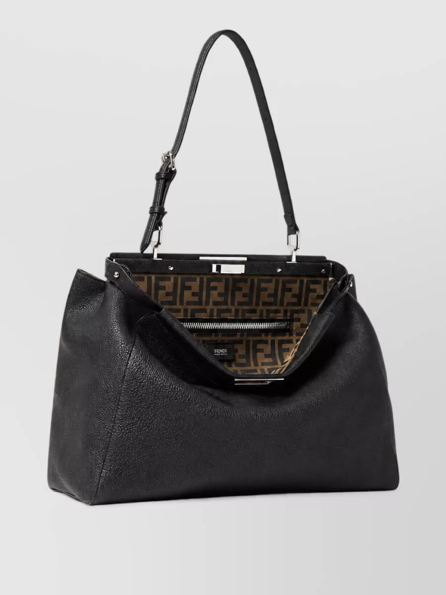 Fendi Leather my peekaboo clutch bag