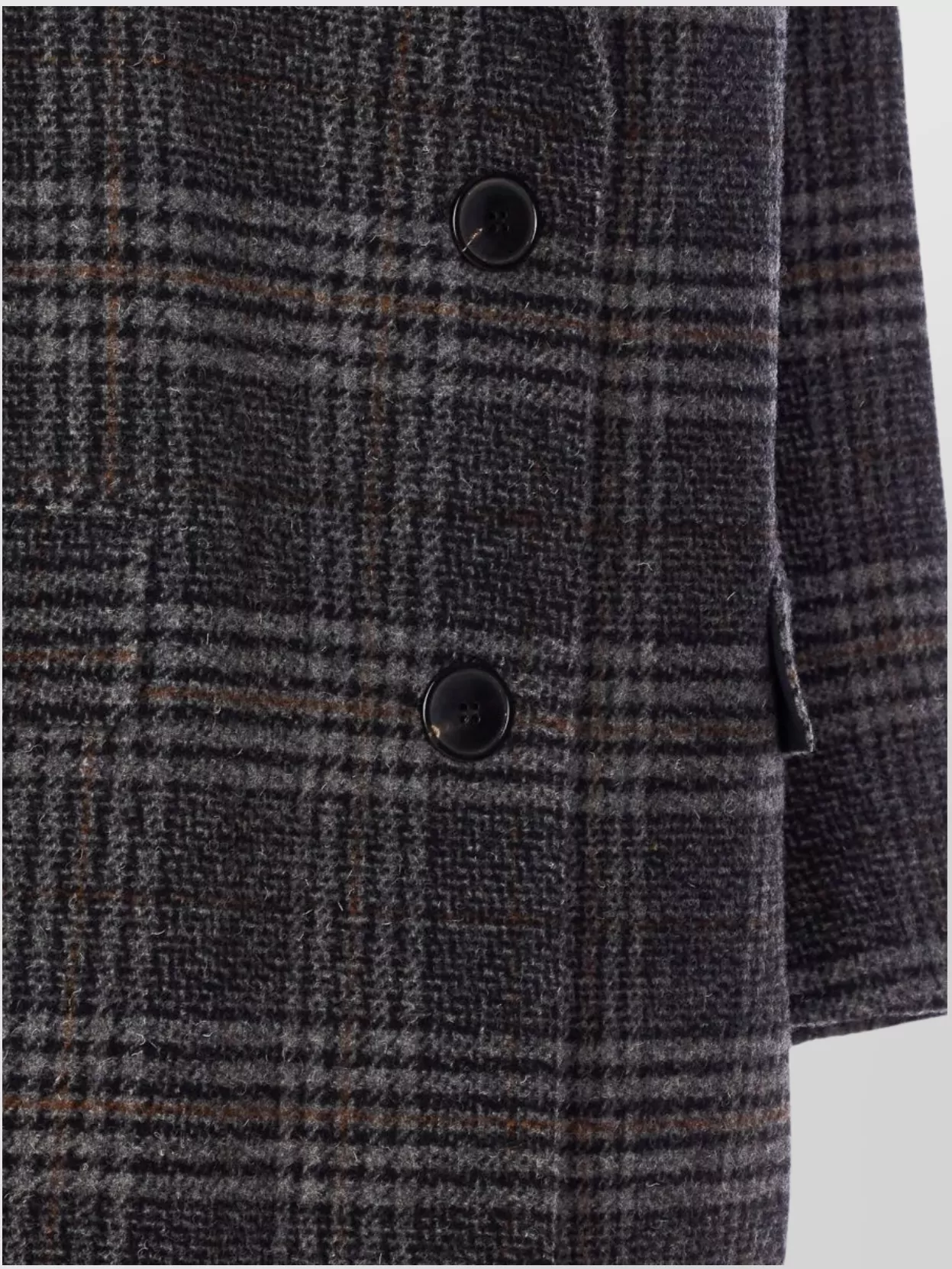 Isabel Marant Etoile V Neck Plaid Pattern Coat With Front Pockets