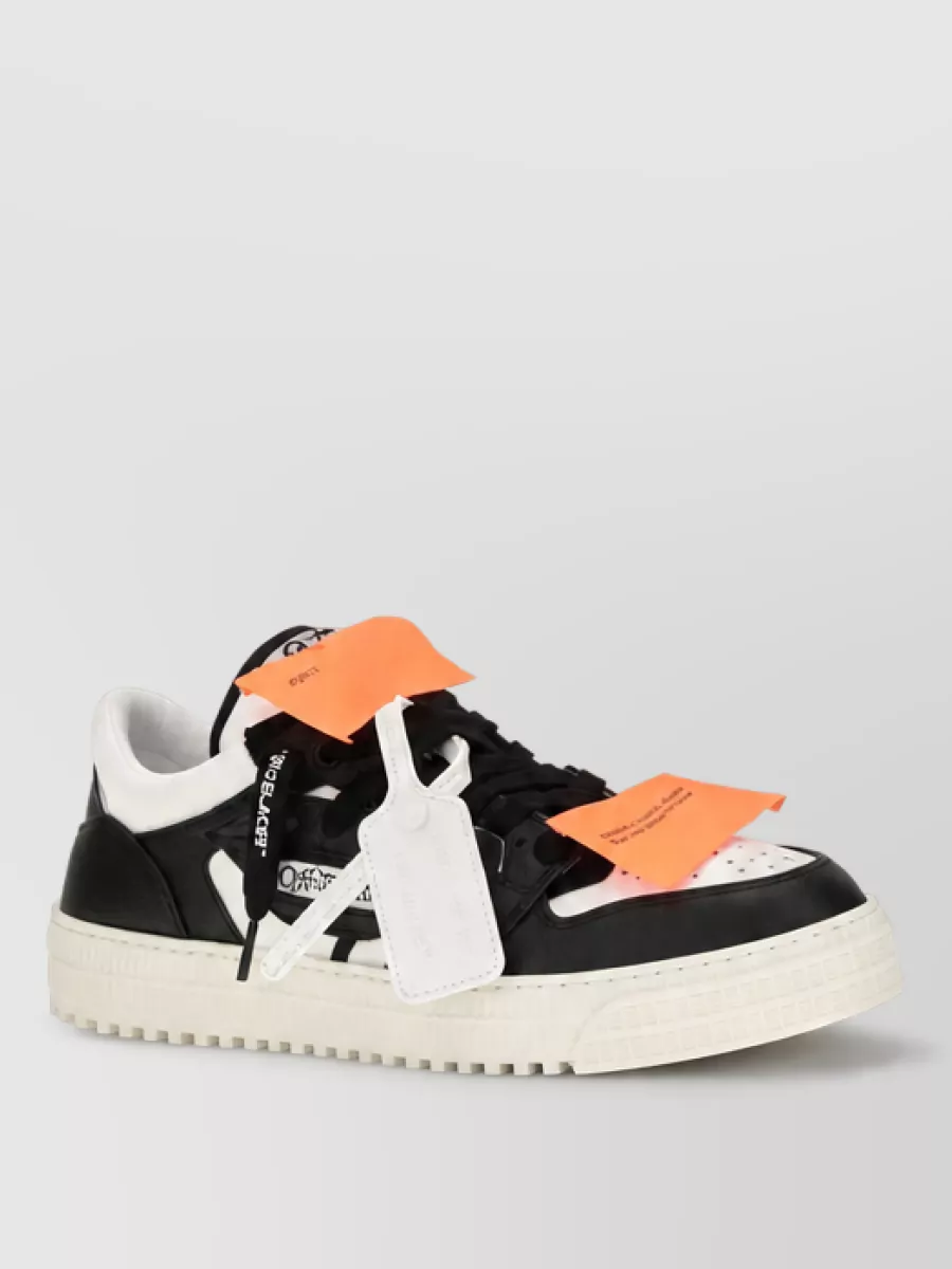 Off-White leather low-top sneakers