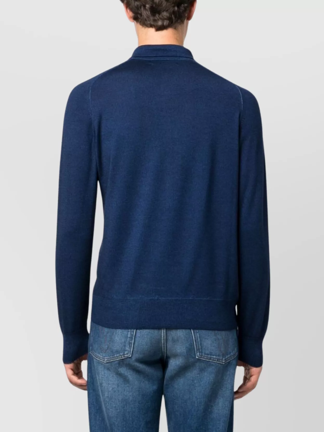 Etro Long Sleeve Polo Collar Sweater