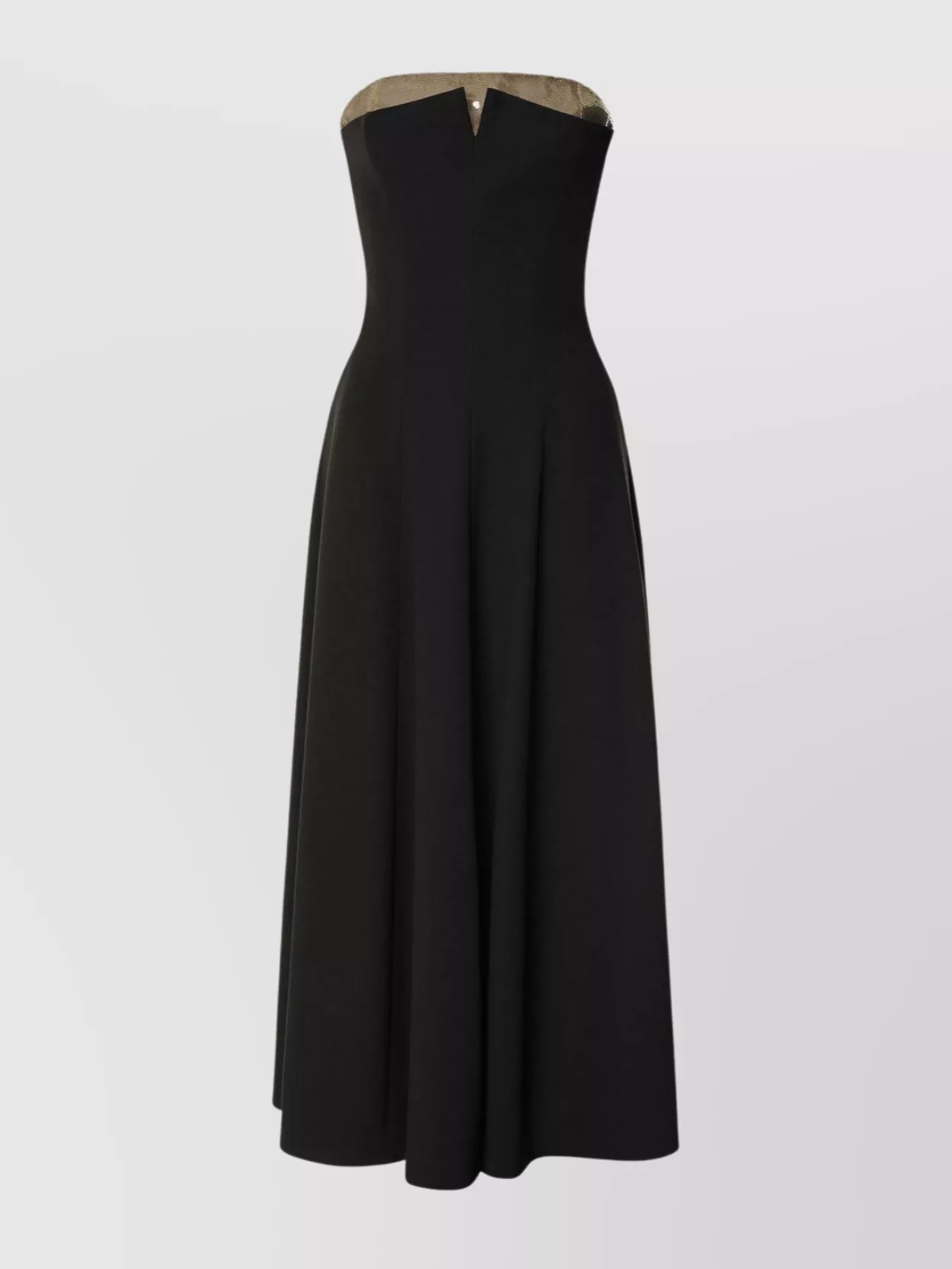 Alberta Ferretti Black Sleeveless Stretch Cady Dress In Black