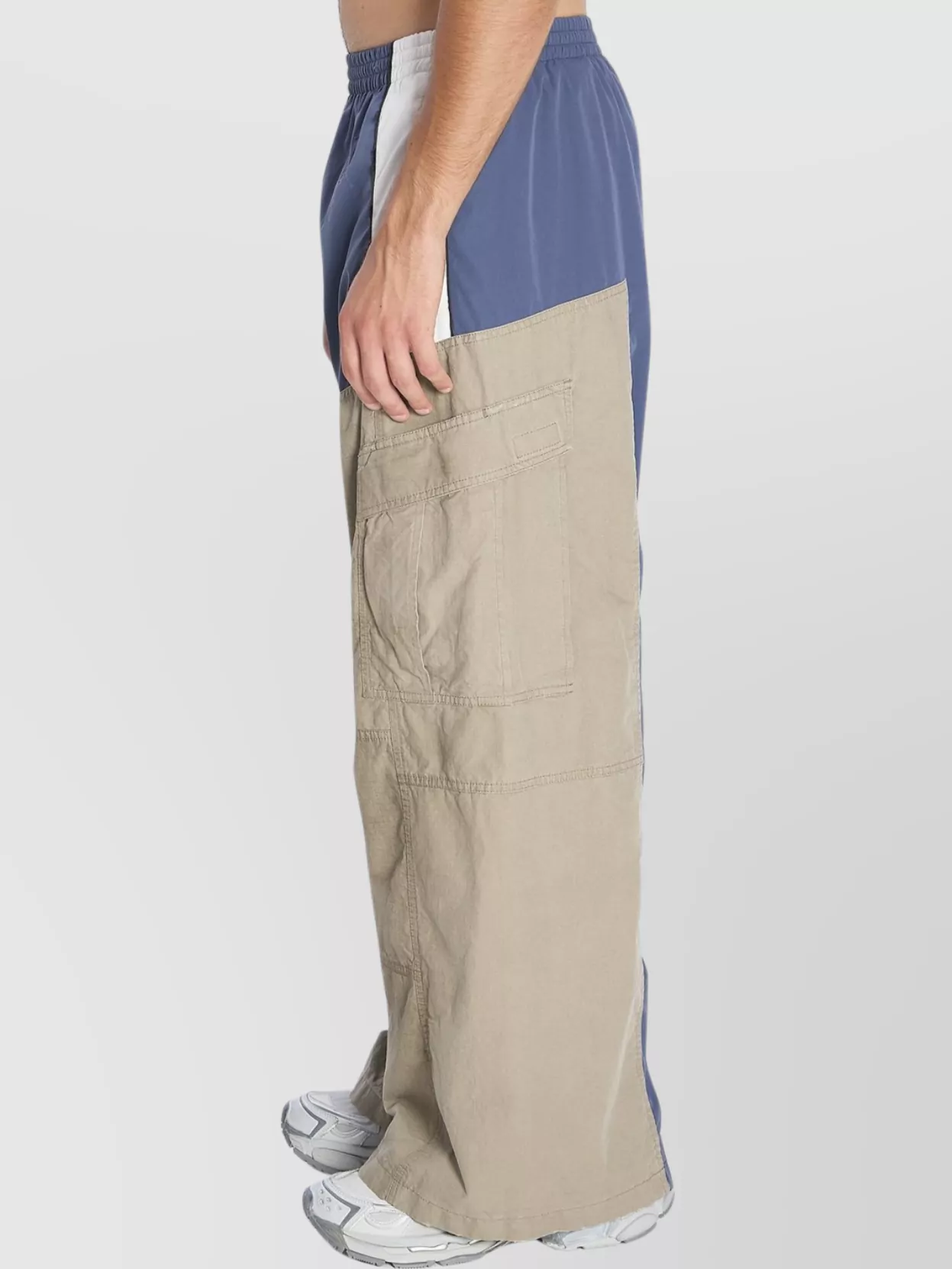Balenciaga Relaxed Fit Cargo Style Track Trousers