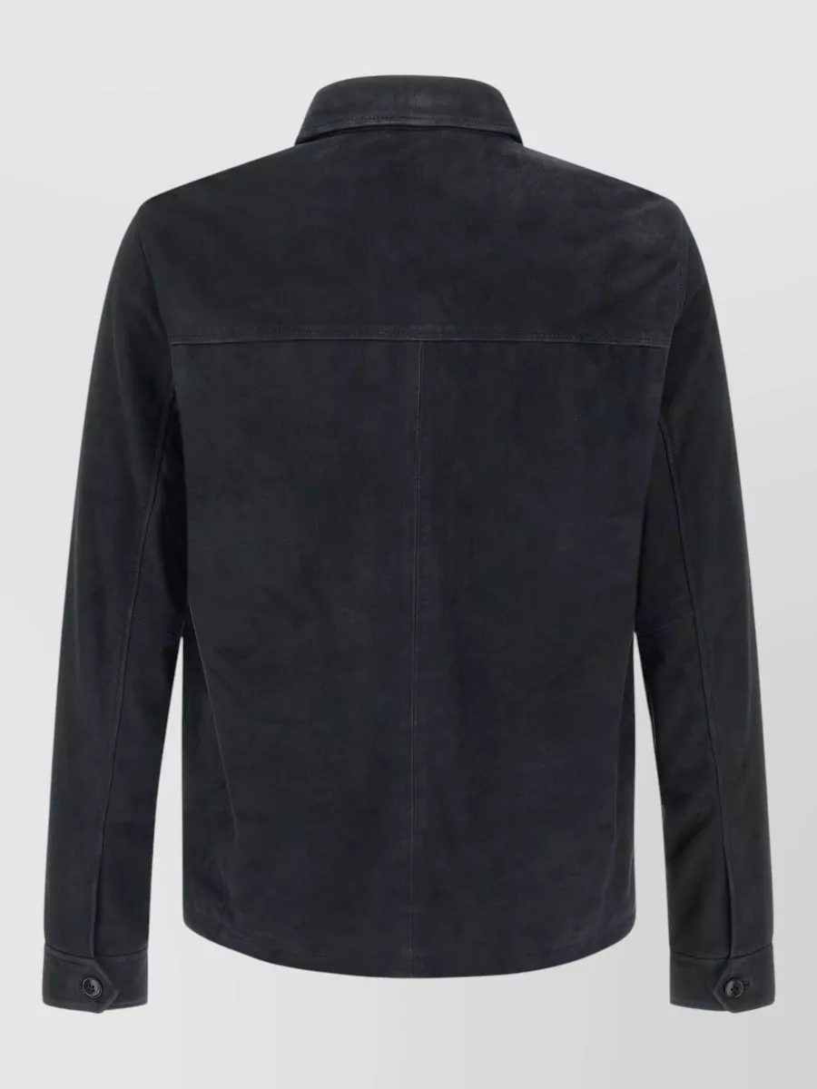 Pal Zileri Leather Overshirt