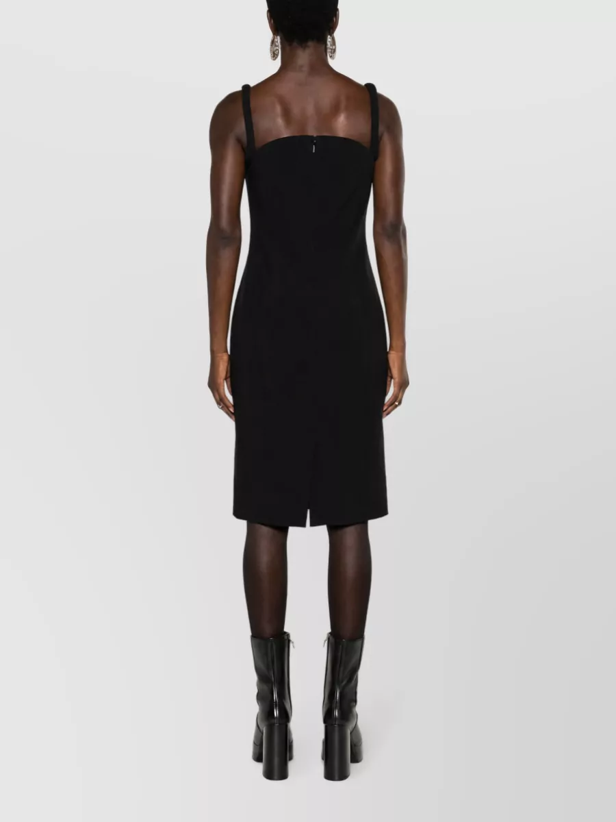 Versace Rolled Knit Knee-Length Dress