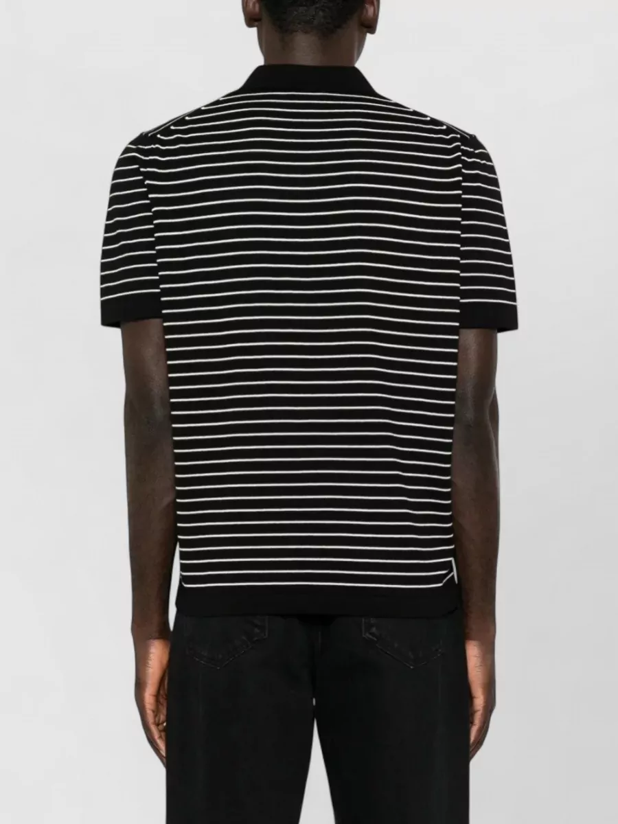 A.p.c. Striped Cotton Polo Shirt