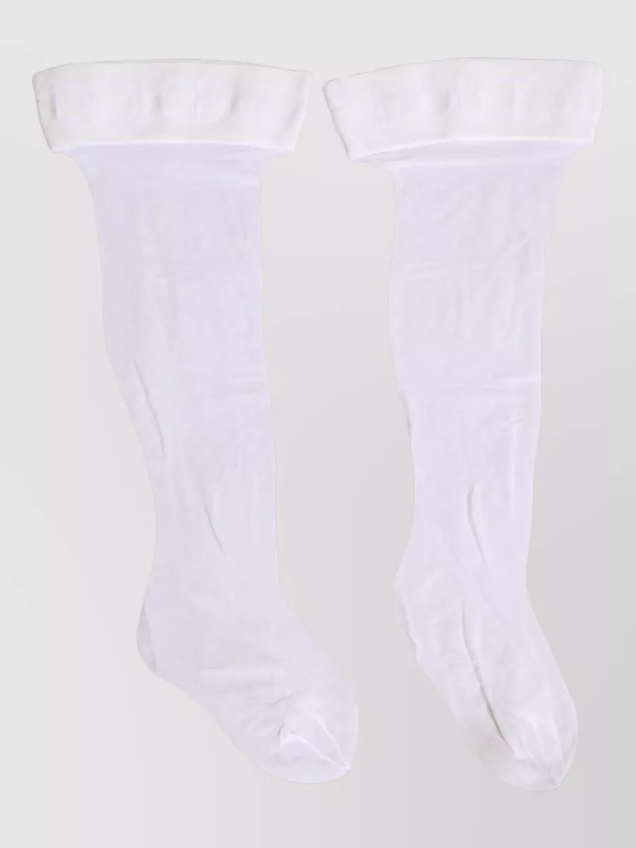 Dolce&Gabbana Logo Calf Socks