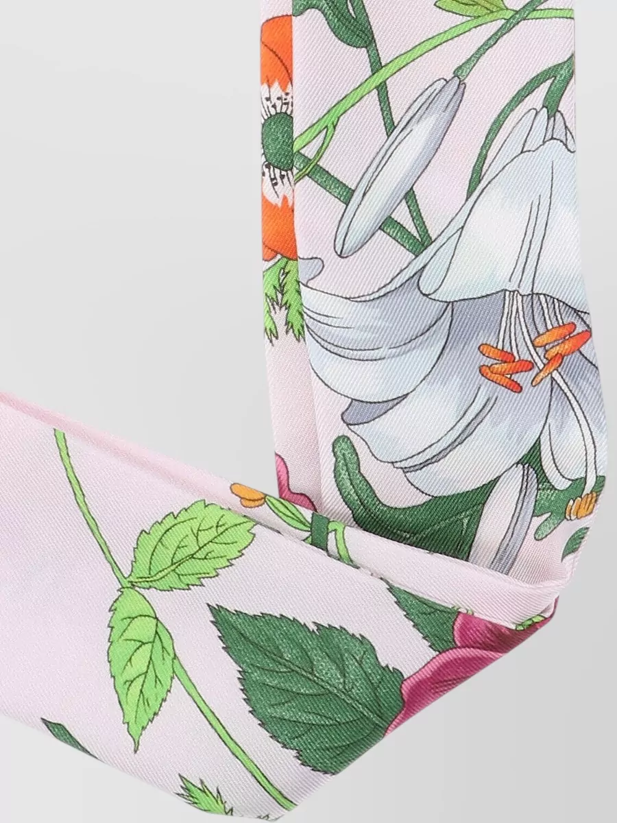 Gucci Silk Floral-Print Scarf