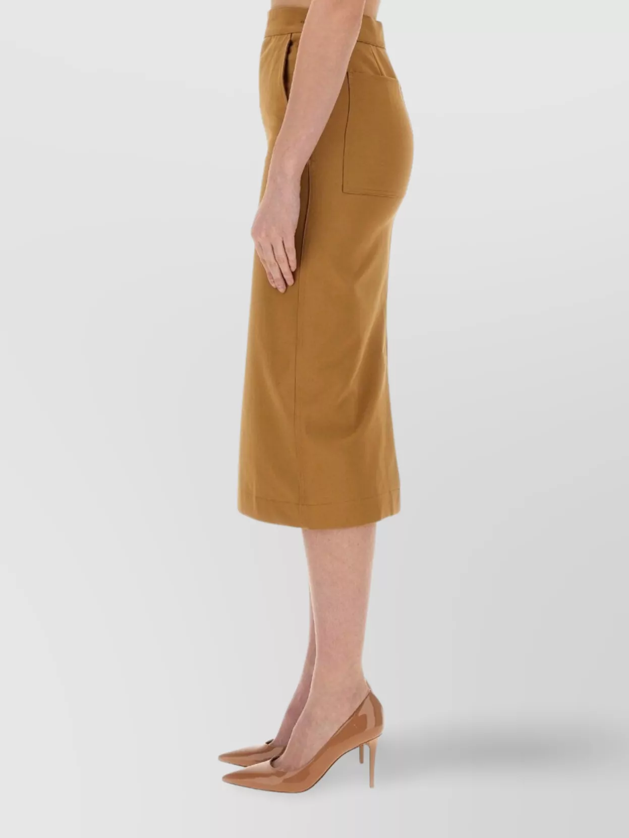 Max Mara High Waist Slim Fit Skirt With Pockets