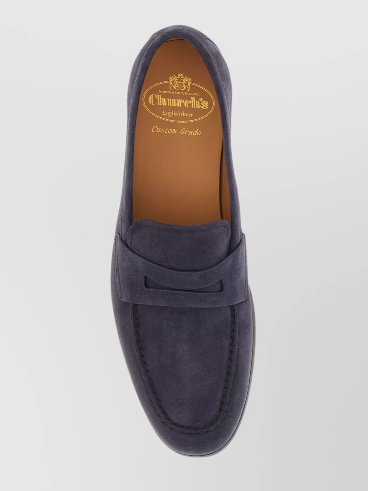 Church's Suede Loafers With Penny Strap And Round Toe