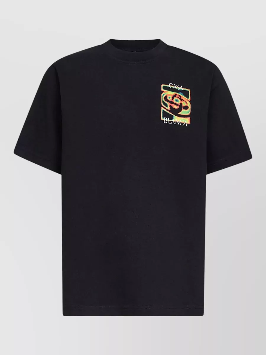 Casablanca Organic cotton relaxed-fit printed t-shirt