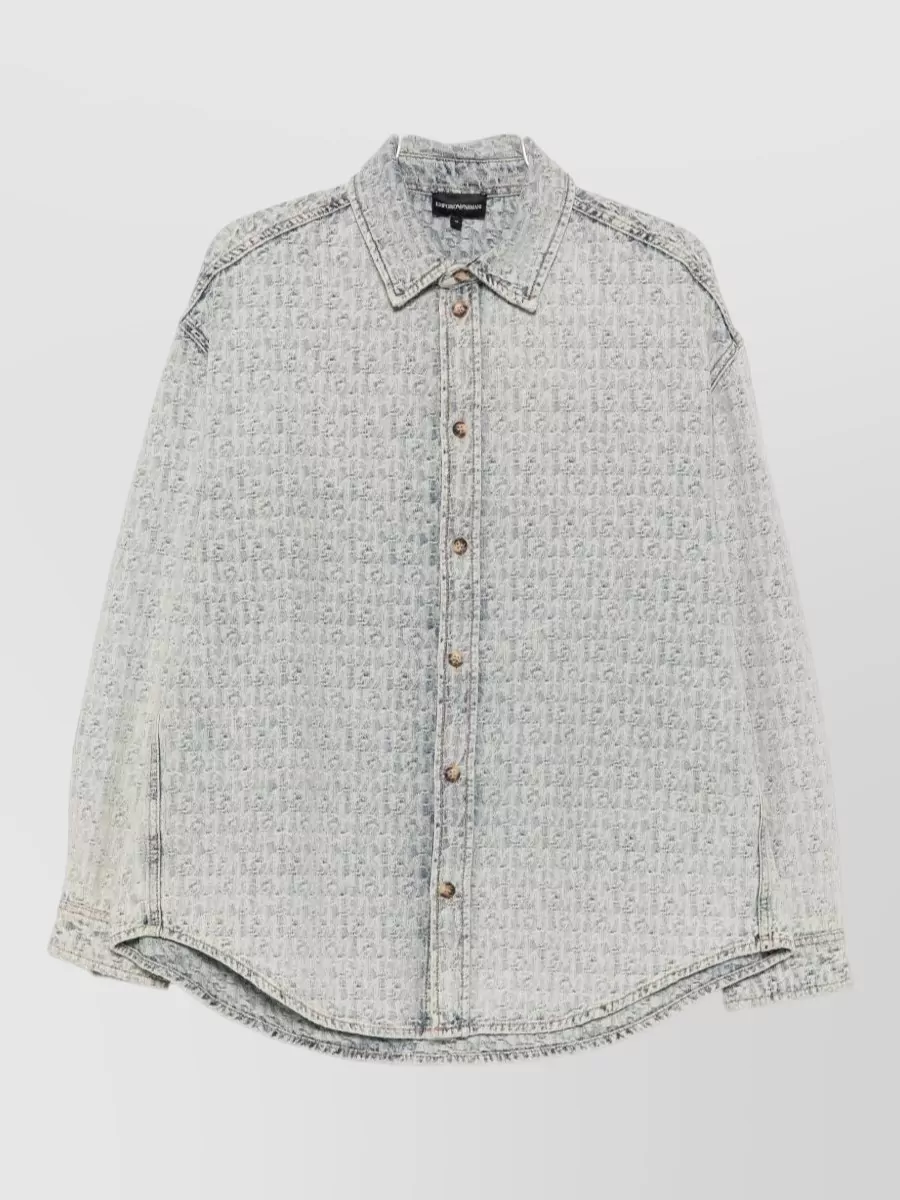 Emporio Armani printed cotton shirt