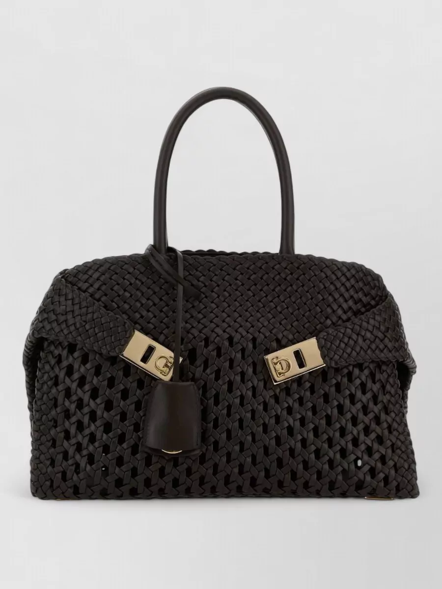 Ferragamo The Hug Bag Leather Shoulder Bag