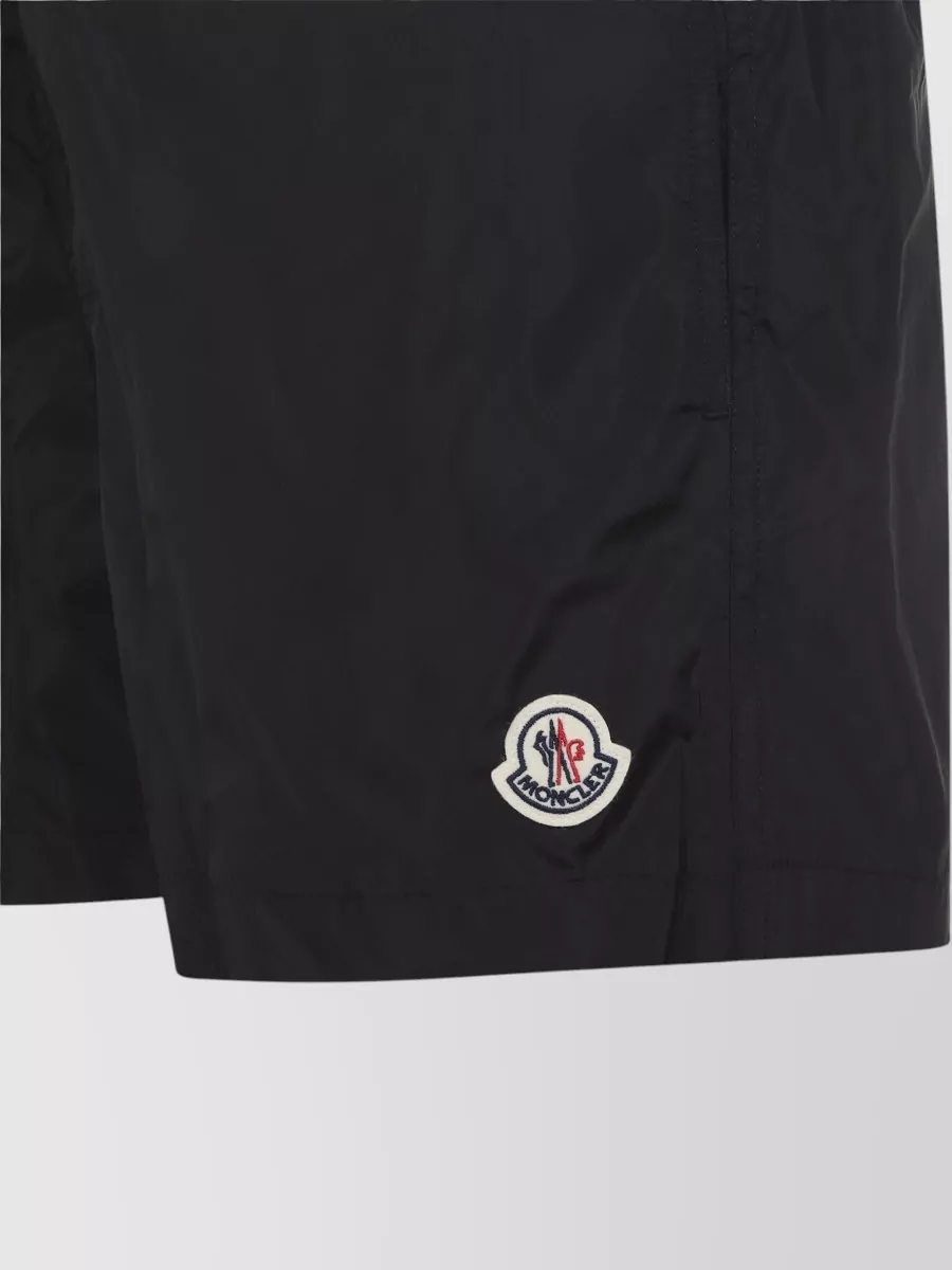 Moncler Swim Shorts Straight Fit Back Zip Pocket
