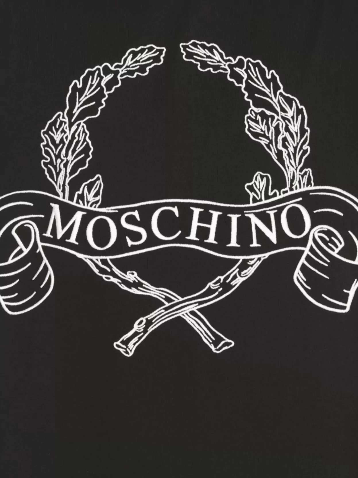 Moschino Crewneck Logoed Embroidery T-Shirt