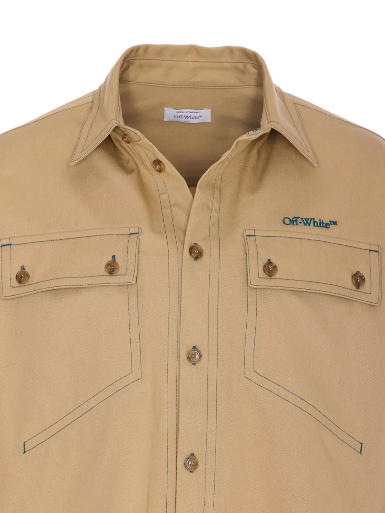 Off-white Shirt Long Sleeve Regular Collar