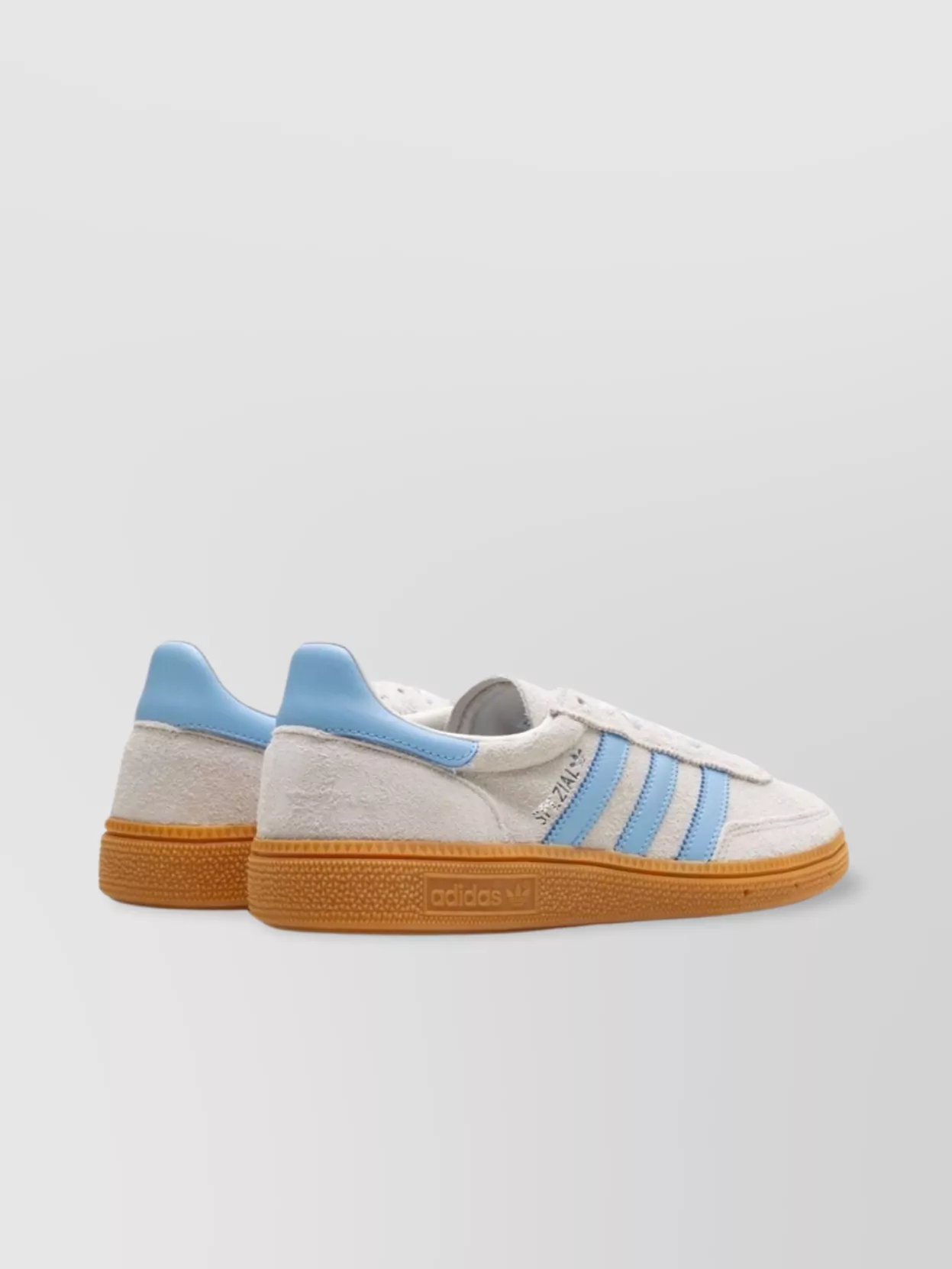 Adidas Originals Womens Alumina Clear Sky Gum Handball Spezial Suede Low-top Trainers In Neutrals