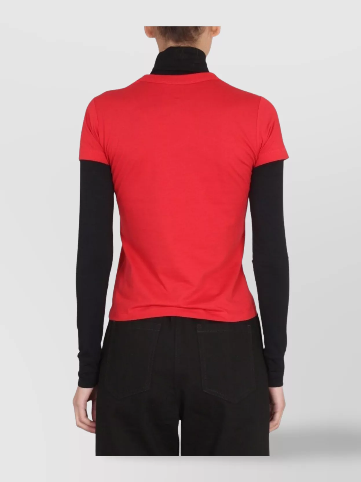 Shop Raf Simons Printed Crew Neck T-shirt
