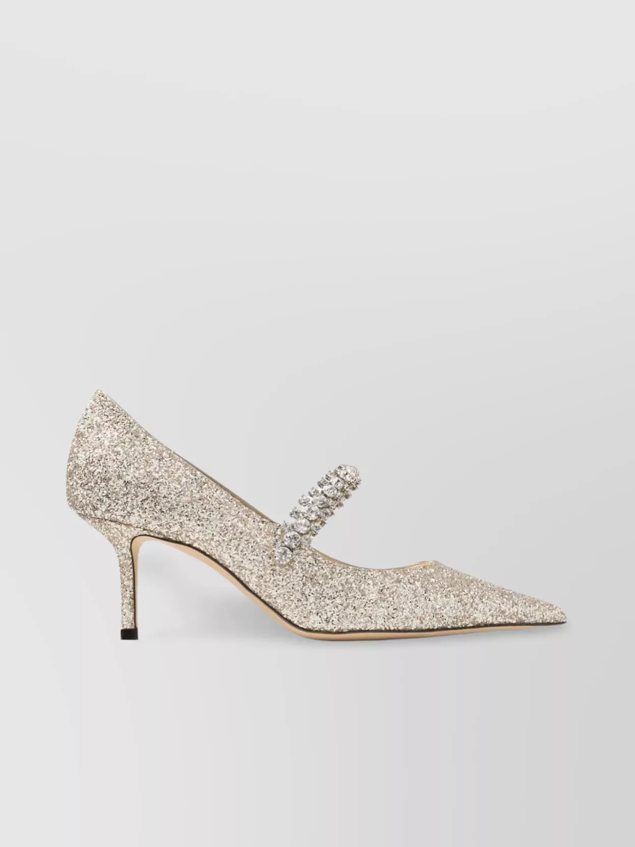 Jimmy Choo crystal strap bing 65 pumps glitter fabric