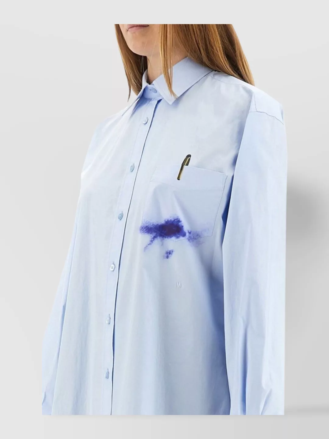 Moschino Multicolor Artistic Splash Long Sleeve Shirt