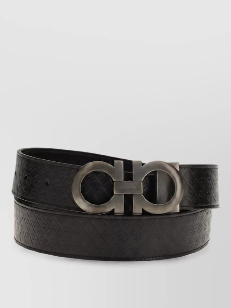 Ferragamo reversible calf leather belt