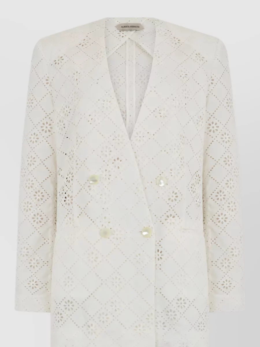 Alberta Ferretti double breasted blazer