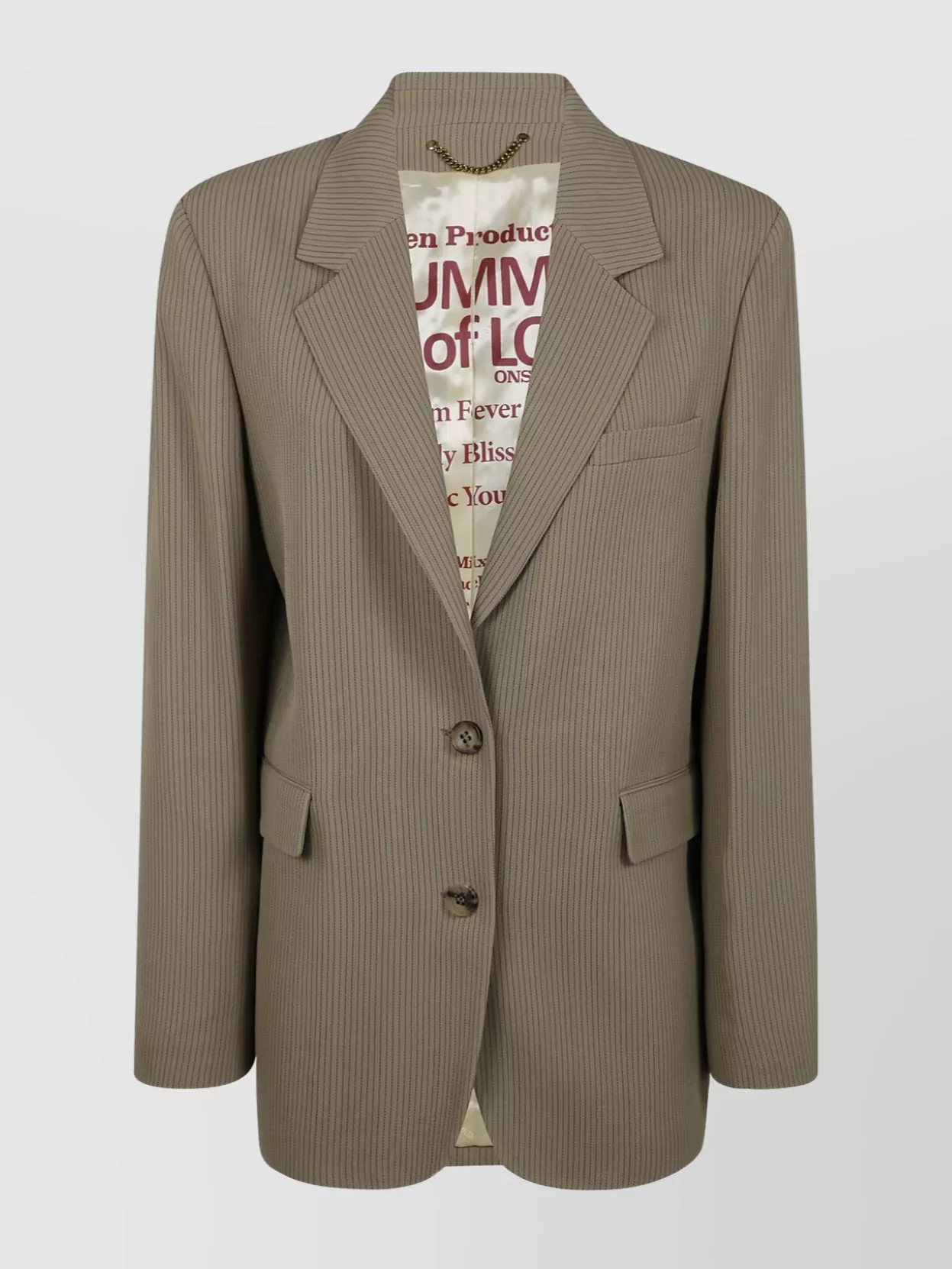 Golden Goose Journey W's Sb Over Jacket Maia Pinstripe