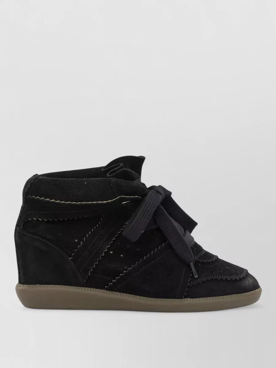 Isabel Marant Leather High-Top Sneakers