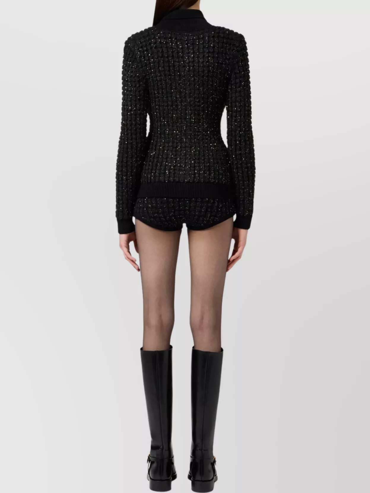 Elisabetta Franchi Knitwear With Collared Design And Long Sleeves