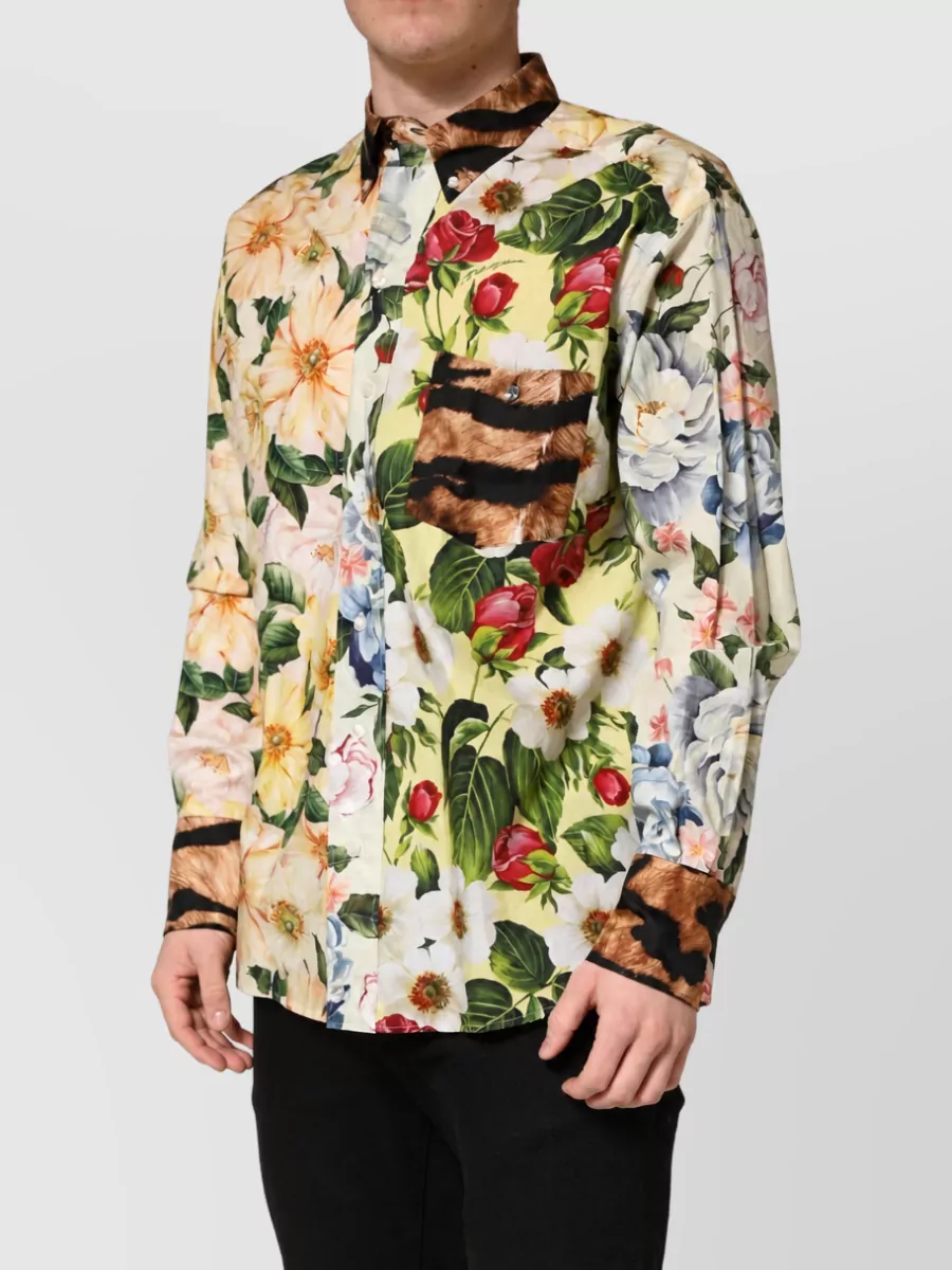 Dolce&Gabbana Floral Animal Print Shirt