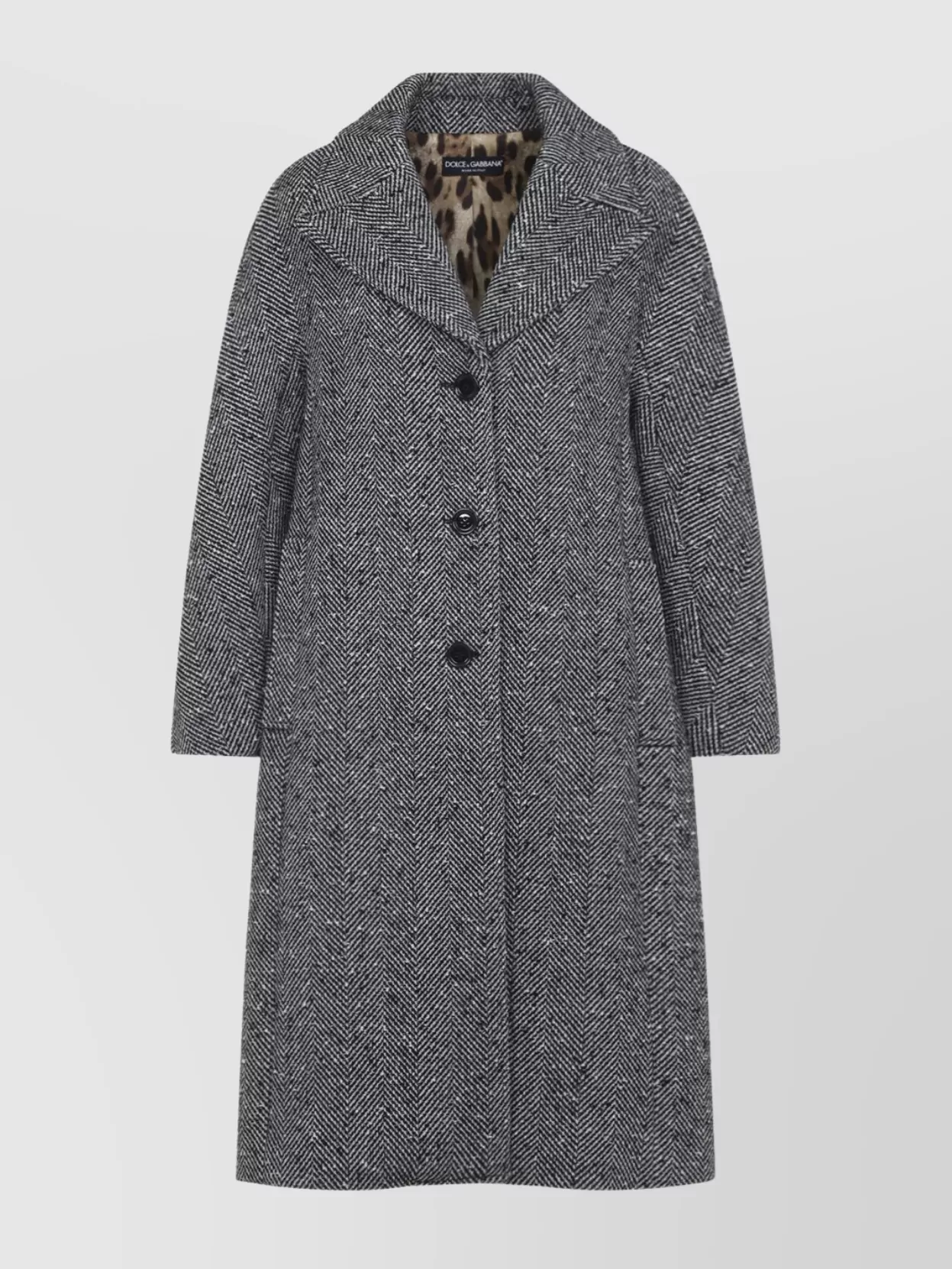 Dolce&Gabbana Herringbone Pattern Coat Long Sleeves