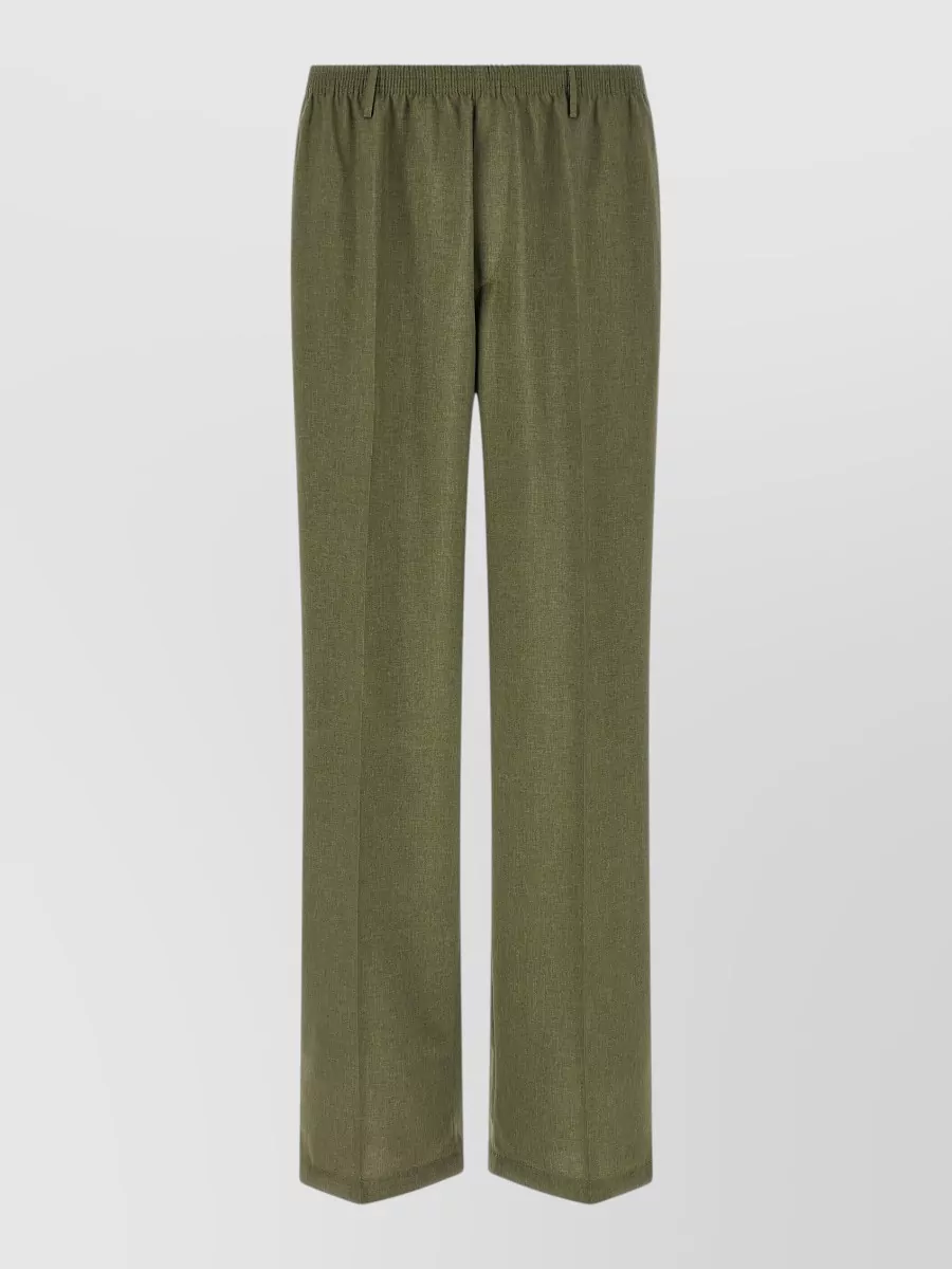 Cellar Door Pleated Straight-Leg Trousers