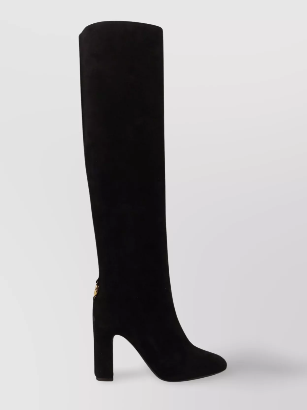 Dolce&Gabbana Block Heel Suede Knee-High Boots