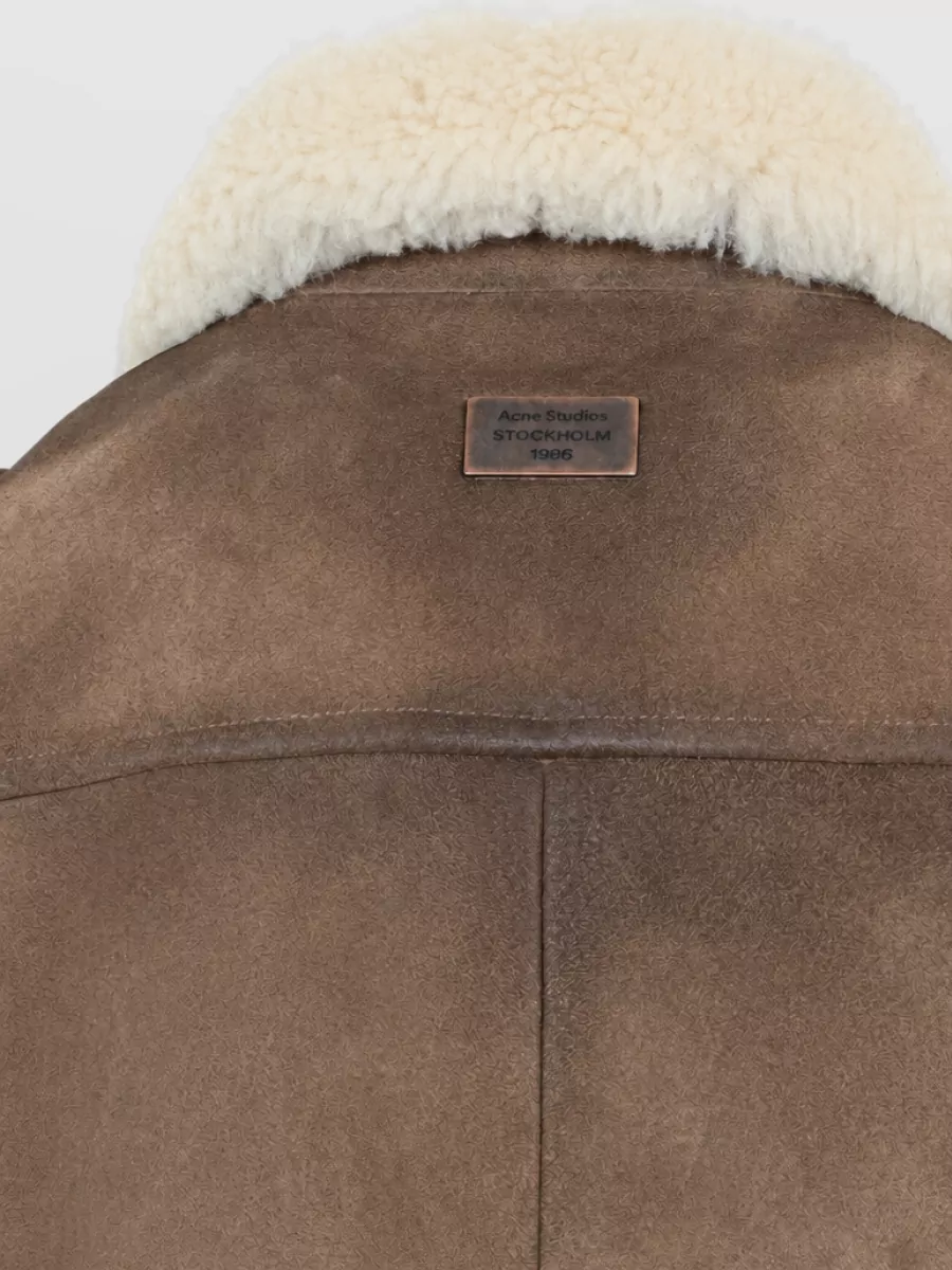 Acne Studios Leather Bomber Jacket