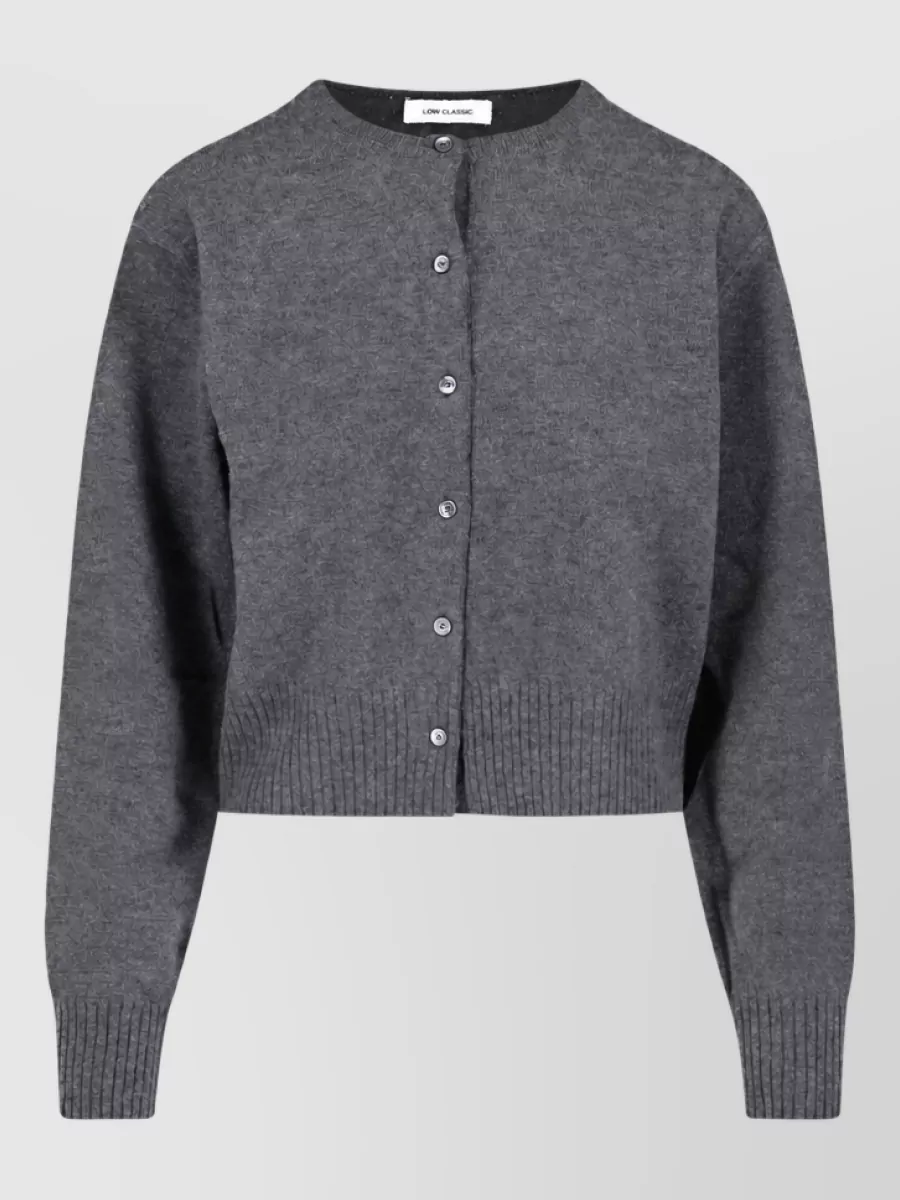 Low Classic wool crewneck cardigan