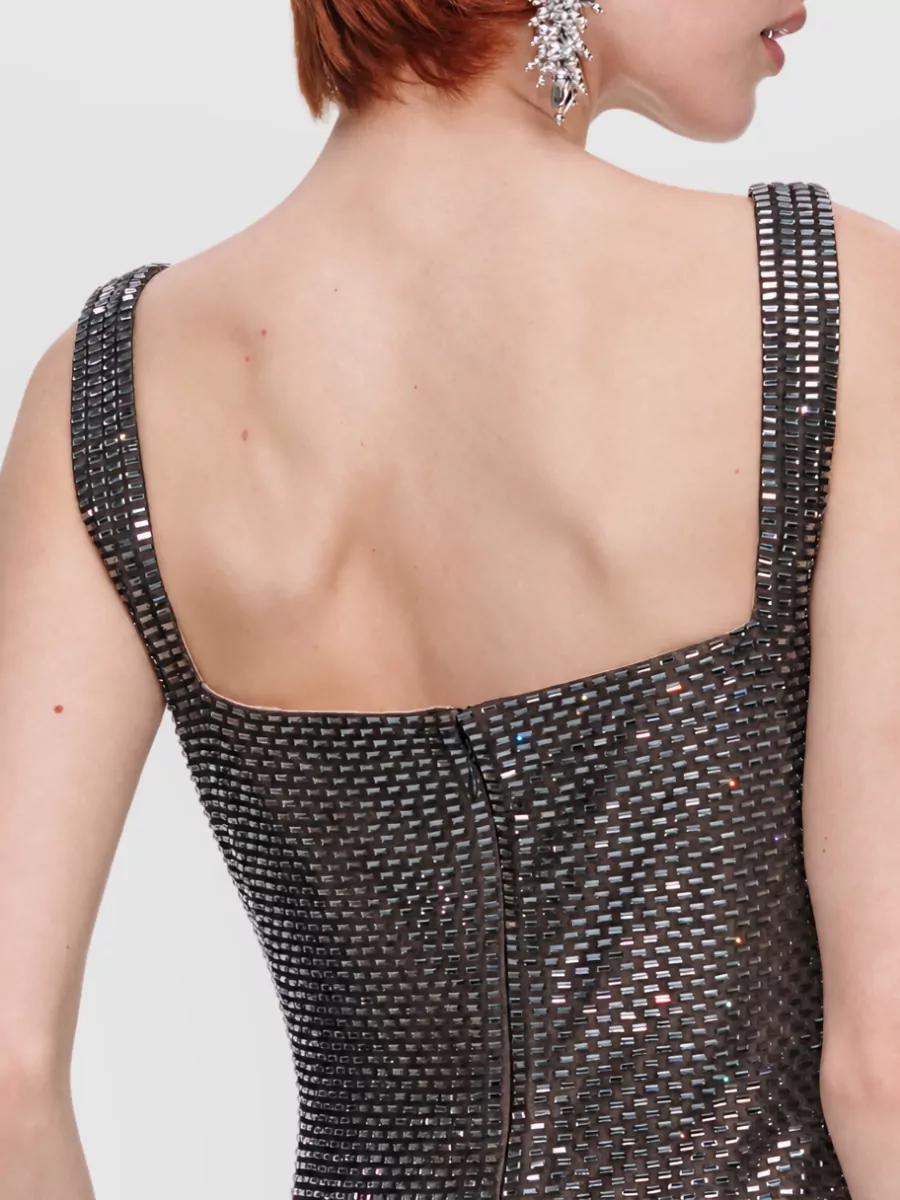 Self-Portrait Rhinestone Maxi Gown
