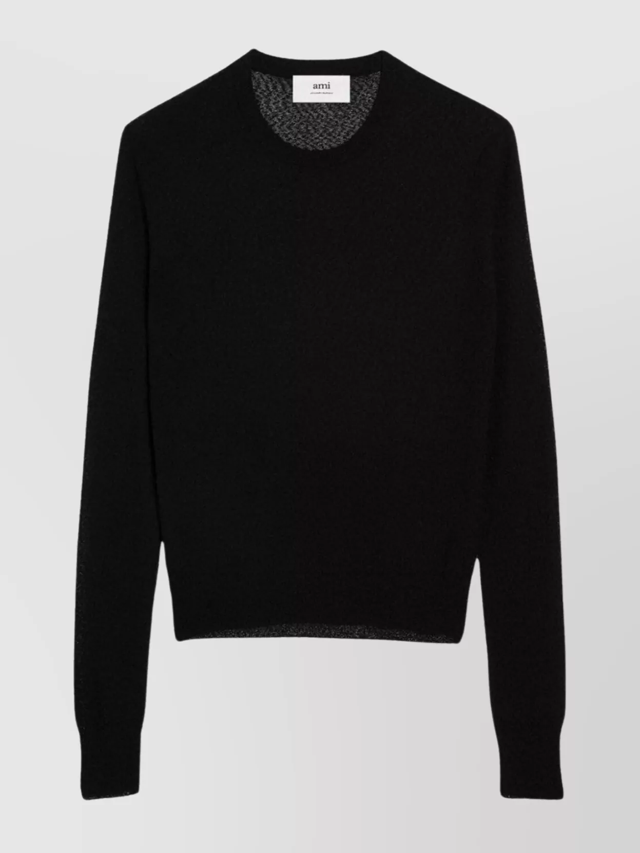 Shop Ami Alexandre Mattiussi Textured Knit Crewneck Sweater