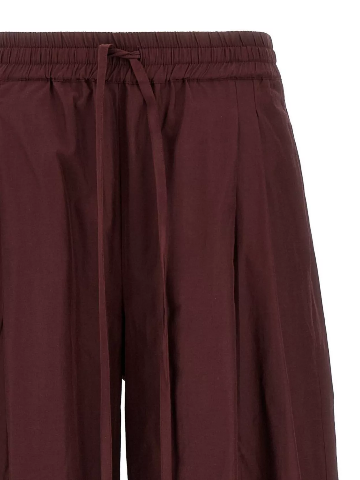 The Andamane Drawstring Waistband Pleated Taffeta Pants