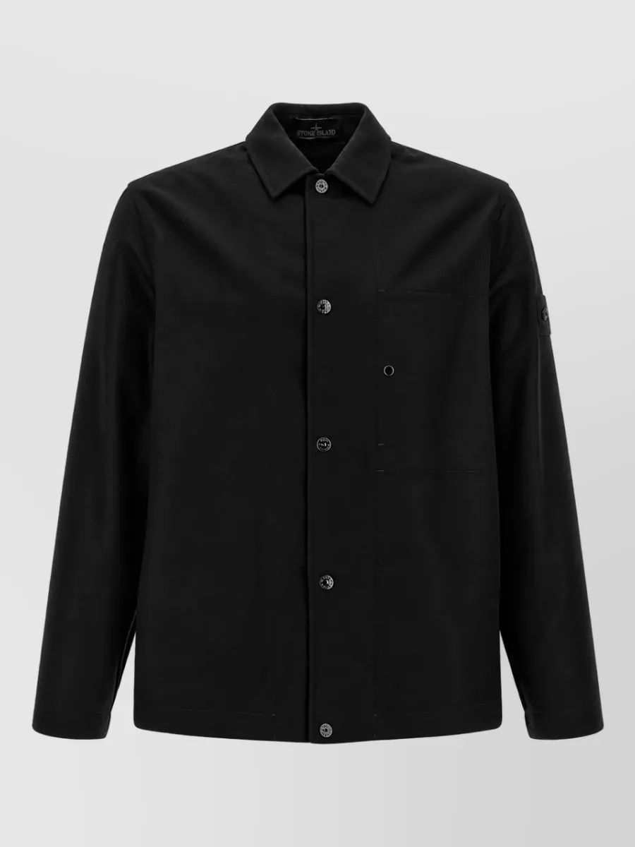 Stone Island Virgin wool shirt jacket
