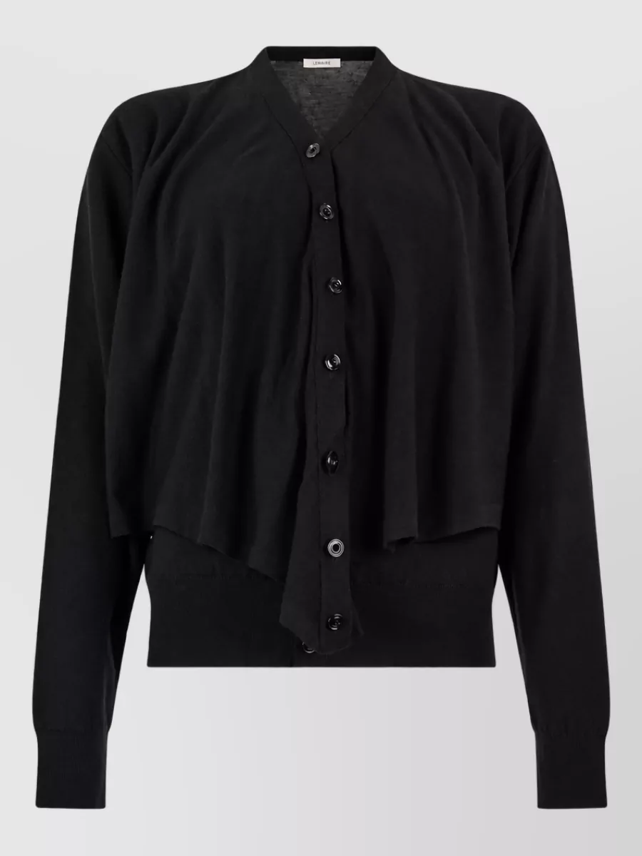 Lemaire wool-blend cape cardigan