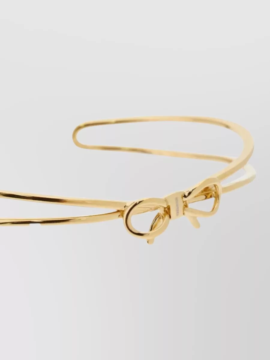 Ferragamo Bangle Bow Bracelet In Gold