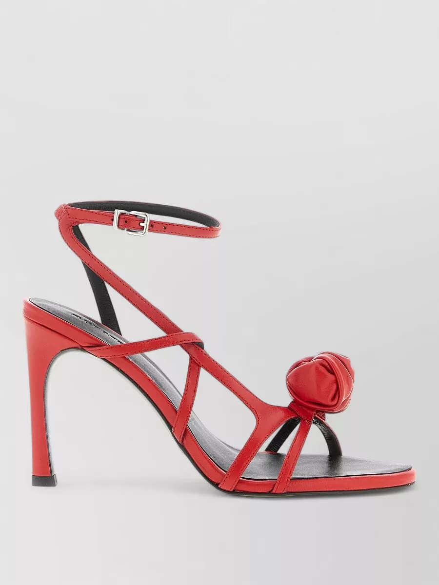 Rotate Birger Christensen Knot Detail Sandals Ankle Strap Design
