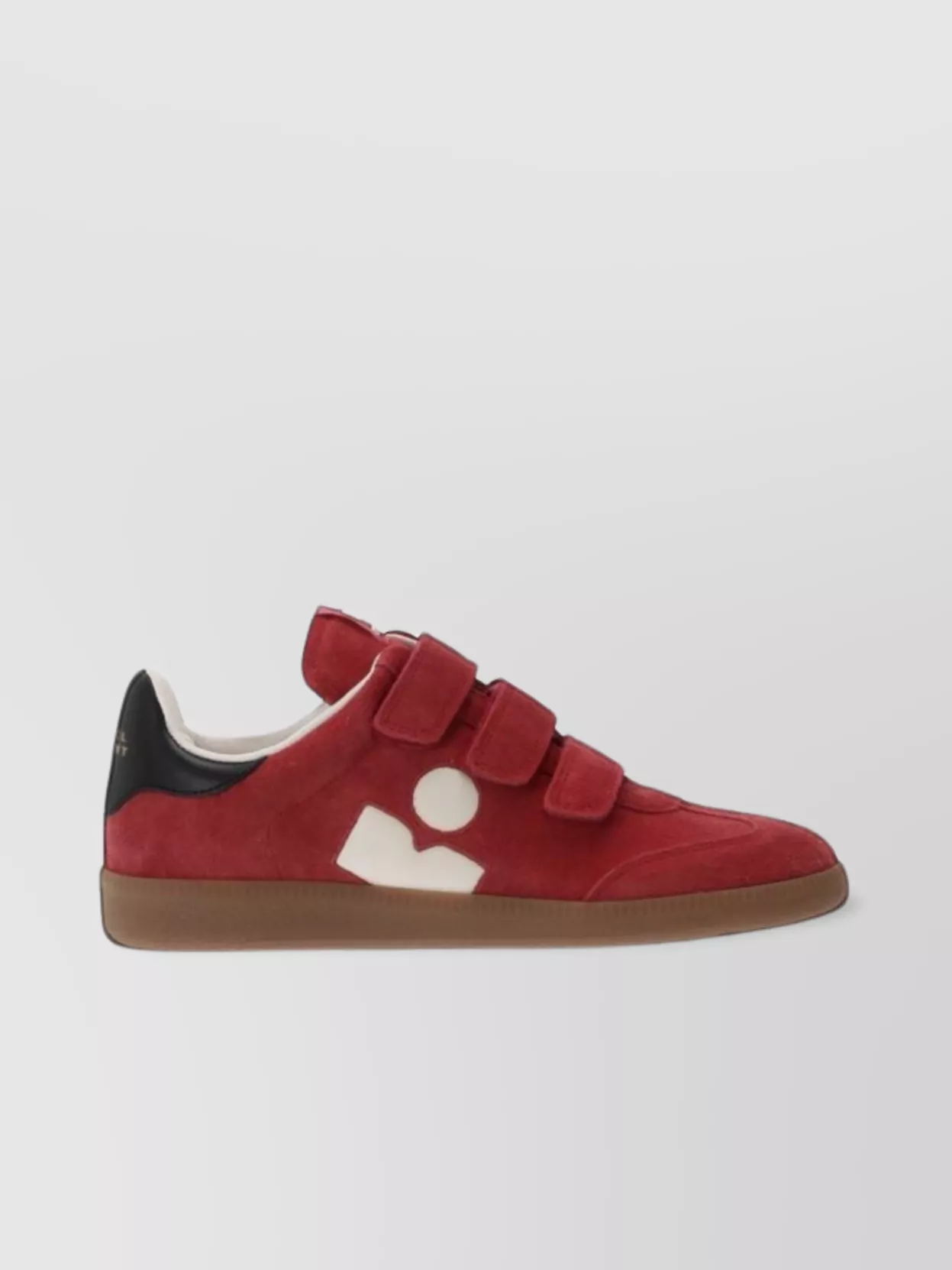 Isabel Marant Suede Sneakers With Rubber Sole And Contrast Heel Tab In Multi