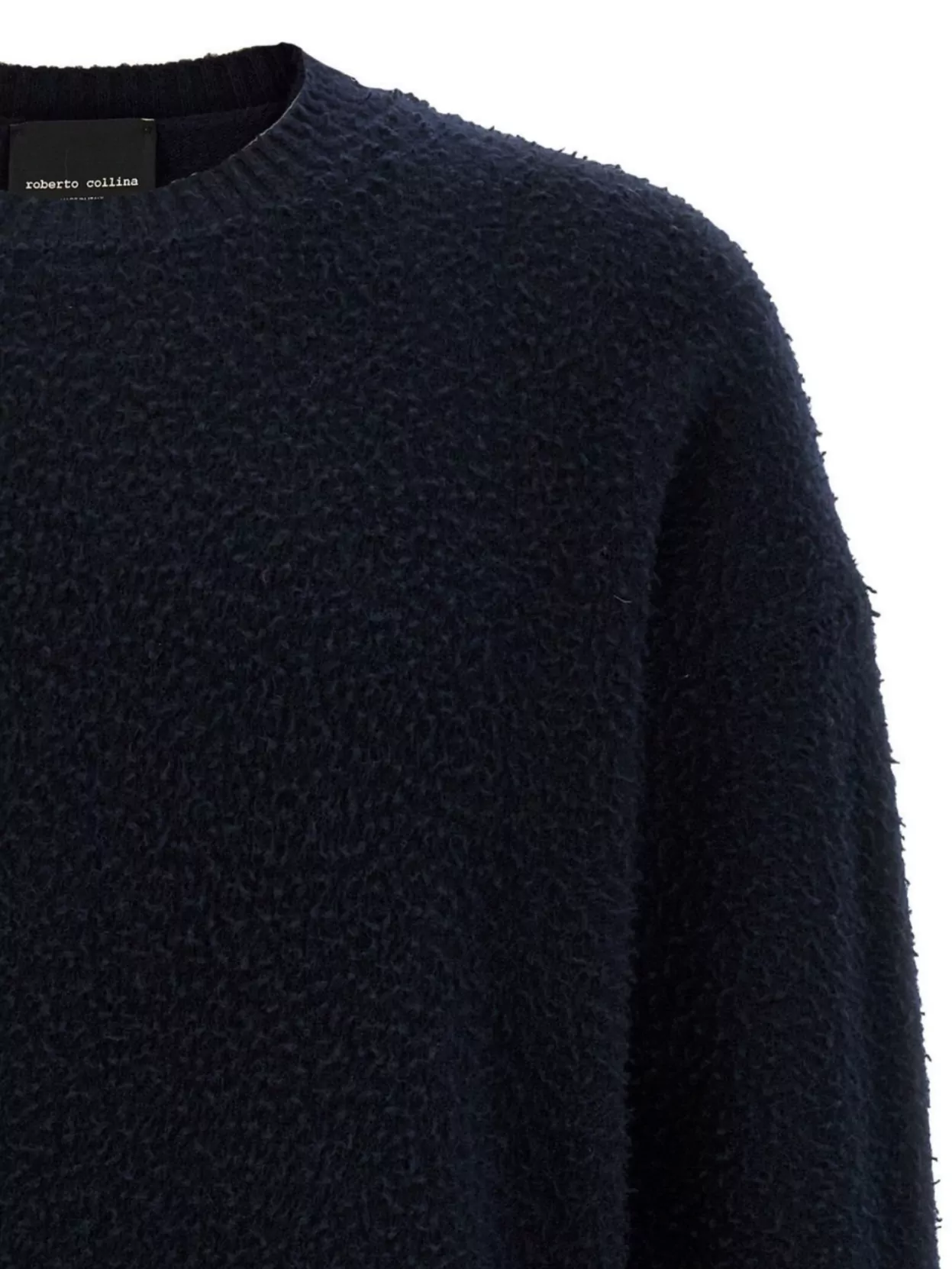 Roberto Collina Crew Neck Textured Fabric Sweater