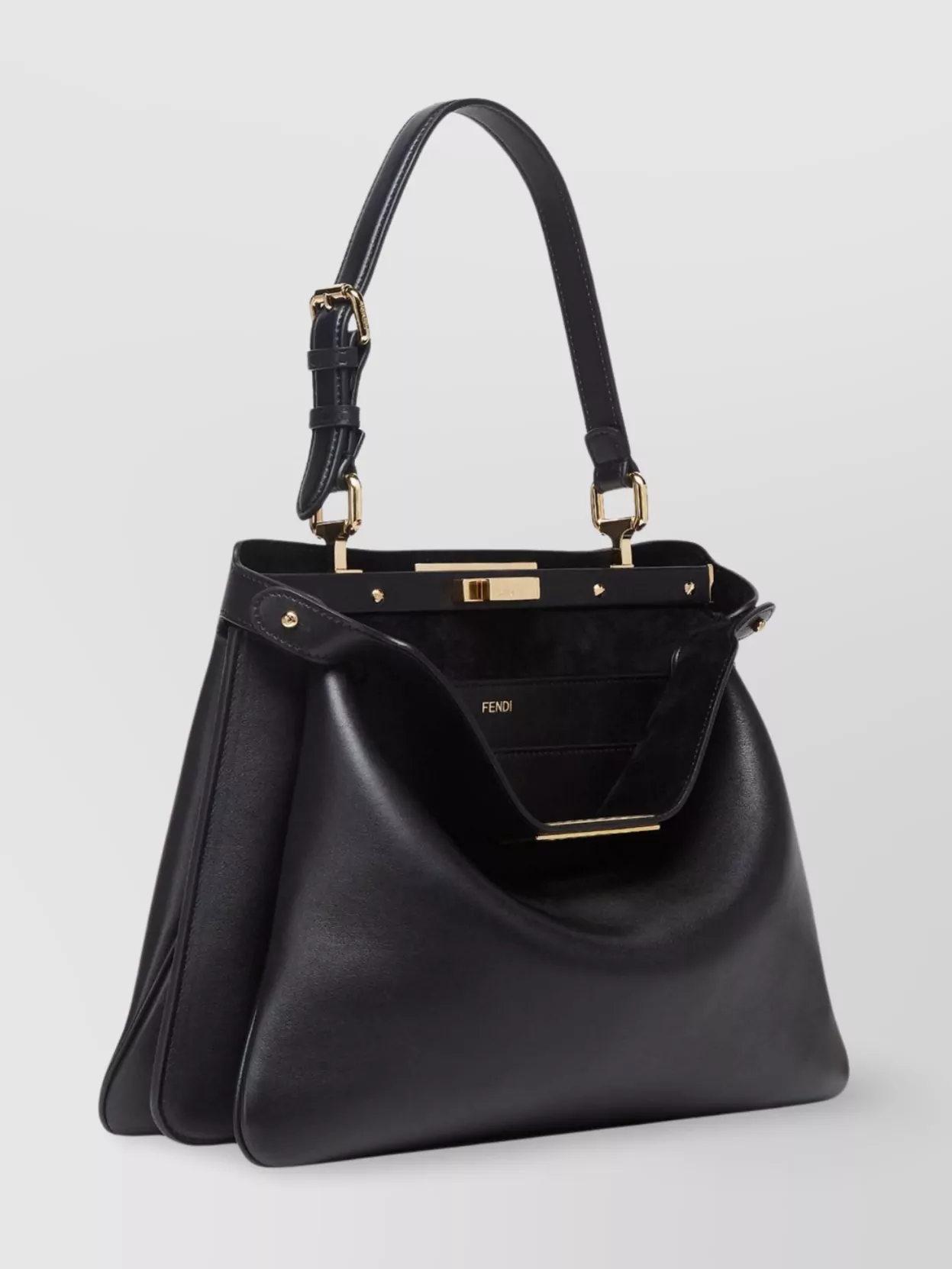 Fendi Medium Silhouette Calfskin Top Handle Bag