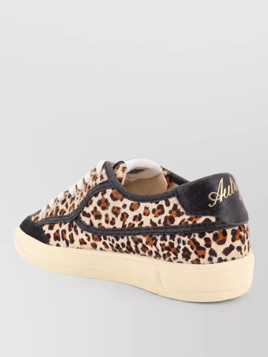 Autry Leather Low-Top Lace-Up Sneakers