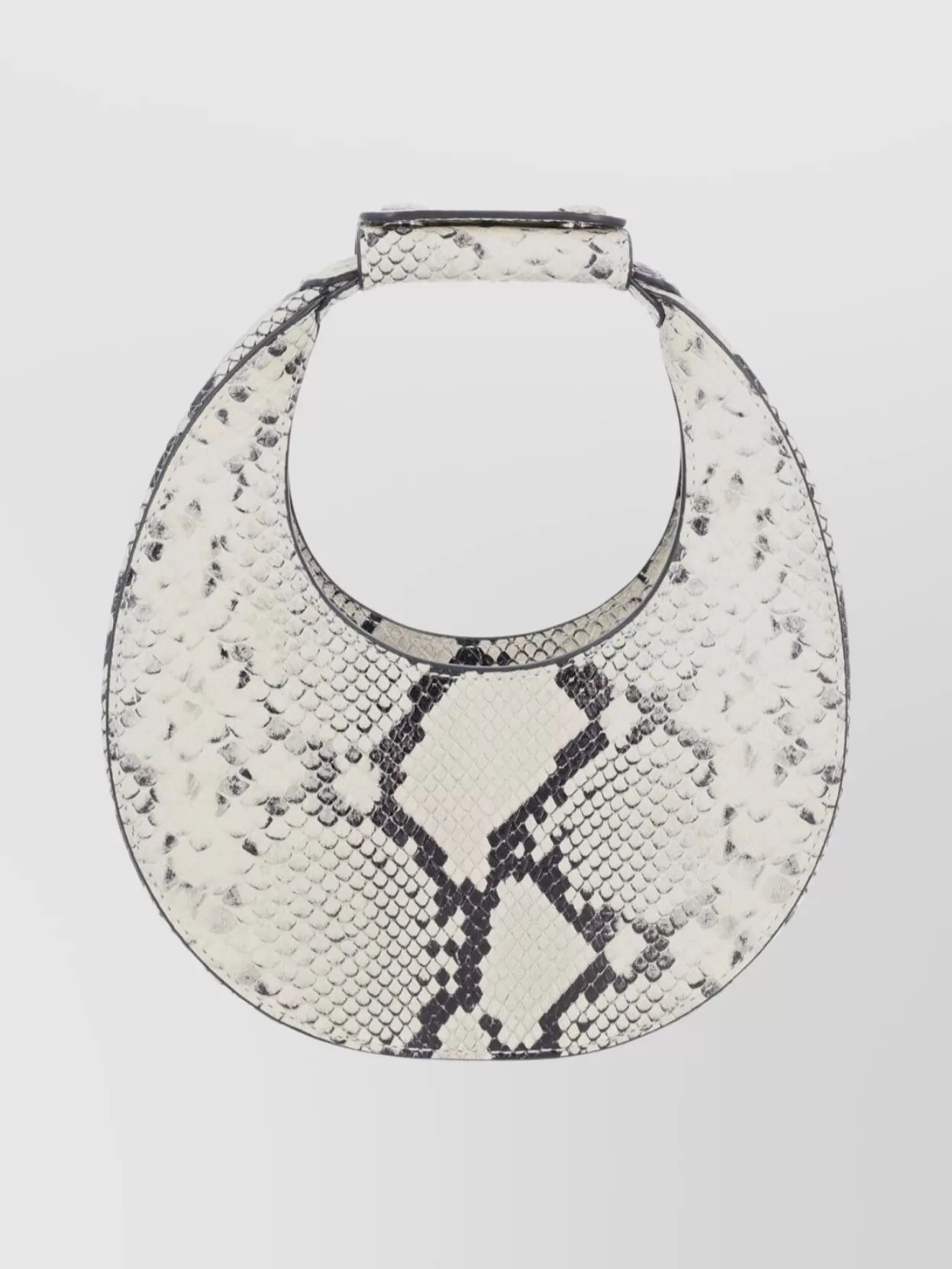 Staud Circular Snake Print Shoulder Bag