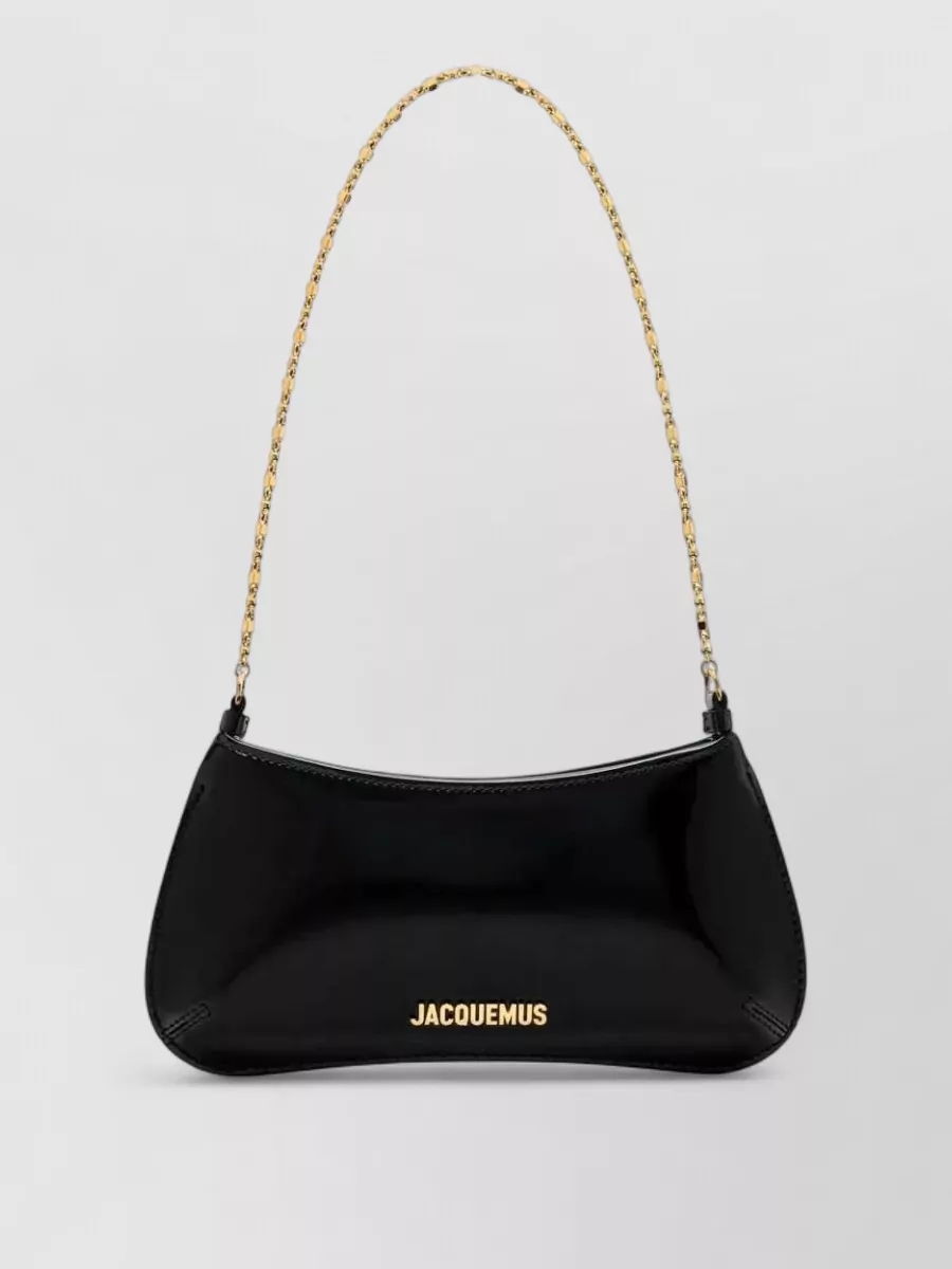 Jacquemus le bisou chain leather shoulder bag