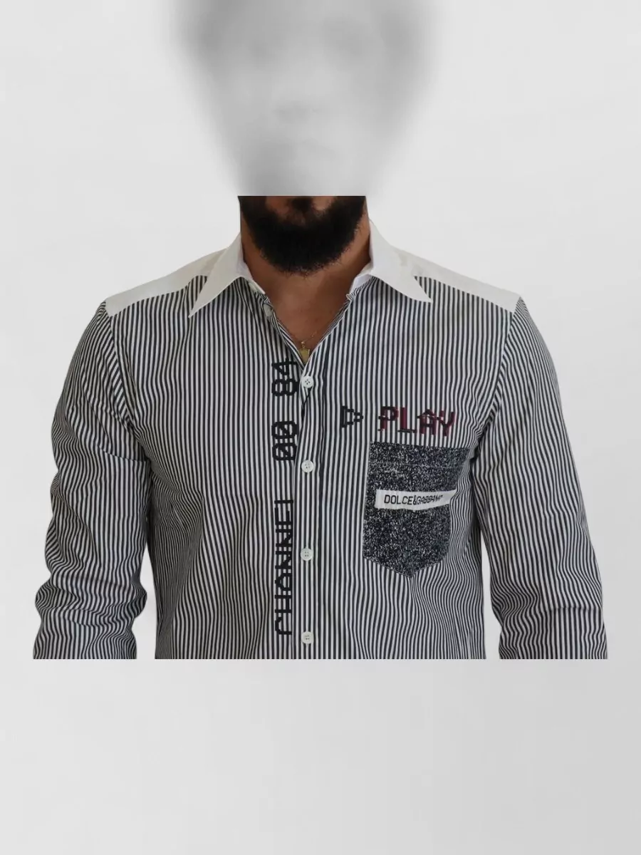 Dolce&Gabbana Striped Slim-Fit Shirt