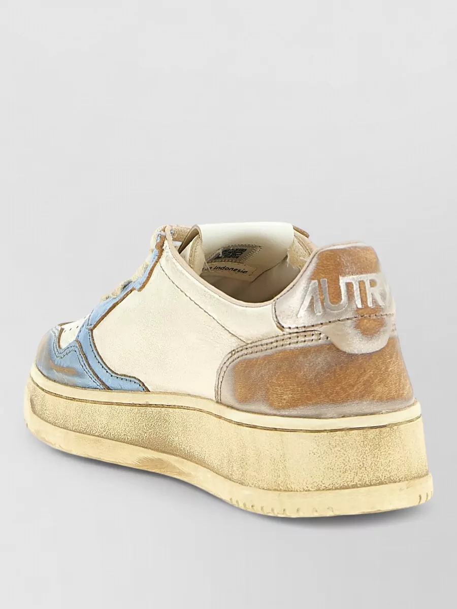 Autry Medalist Low Sneakers Perforated Toe Panels Rubber